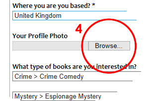 Upload a picture to your Indipenned profile page
