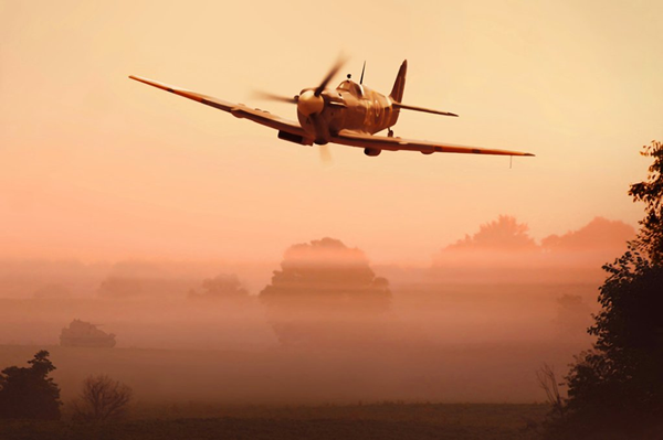 Spitfire in Flight